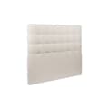 Miniatyrbild 2 av 4: Sänggavel Klädd Bouclette Beige L 180 cm - Djup 10 cm vadderad - Sänggavel i design av massivt trä