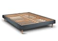 Miniatyrbild 3 av 6: Säng - Märke - 160x200cm - Upholstered sänggavel i sammet - Sängram kit - Total höjd 29cm