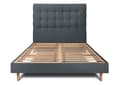 Miniatyrbild 1 av 6: Säng - Märke - 160x200cm - Upholstered sänggavel i sammet - Sängram kit - Total höjd 29cm
