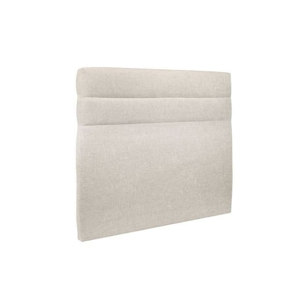 Sänggavel Linjer Tyg Ljus Beige L 160 cm - Ep 10 cm vadderad - Design sänggavel i massivt trä