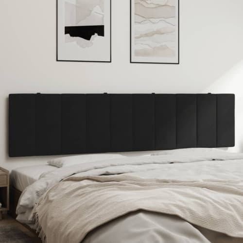 Dyna till huvudgavel svart 200 cm sammet