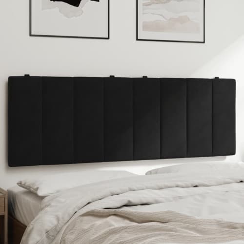 Dyna till huvudgavel svart 140 cm sammet