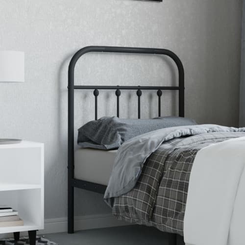 Huvudgavel metall svart 75 cm