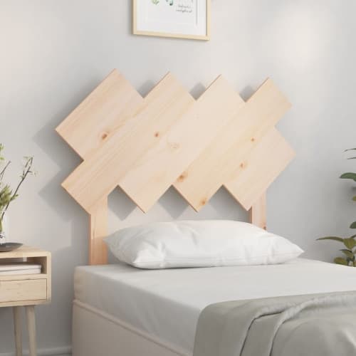 Sänggavel 92x3x81 cm massiv furu