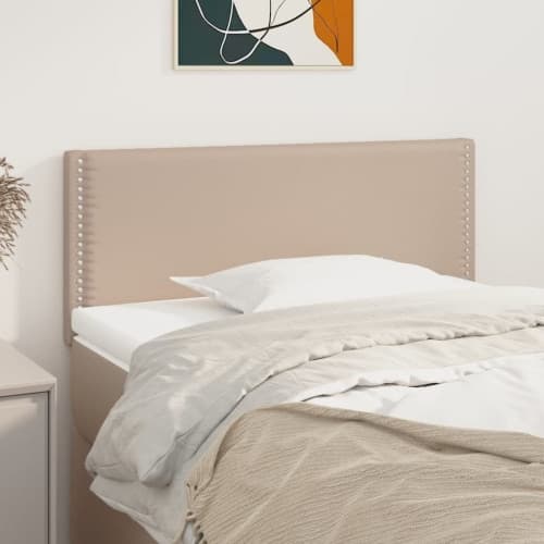 Sänggavel cappuccino 100x5x78/88 cm konstläder