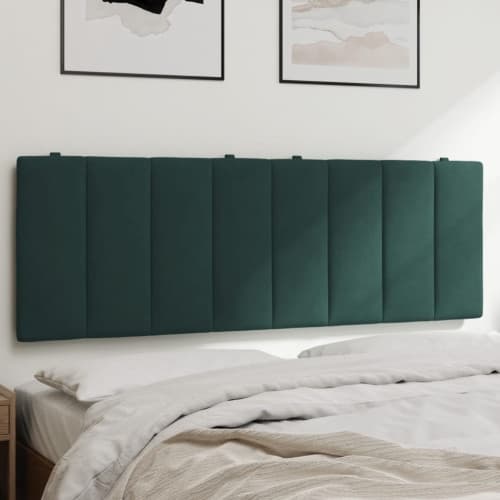 Dyna till huvudgavel mörkgrön 120 cm sammet