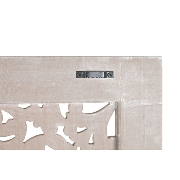 Päätylevy Home ESPRIT Luonnollinen 180 x 3,5 x 180 cm