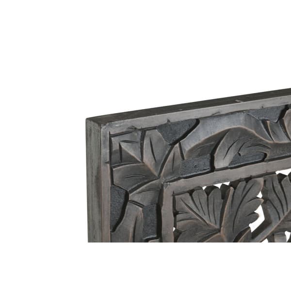 Senge gavl Home ESPRIT Mørke Grå 180 x 3,5 x 180 cm
