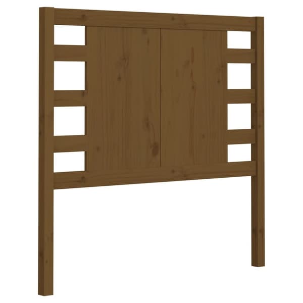 Sänggavel honungsbrun 96x4x100 cm massiv furu