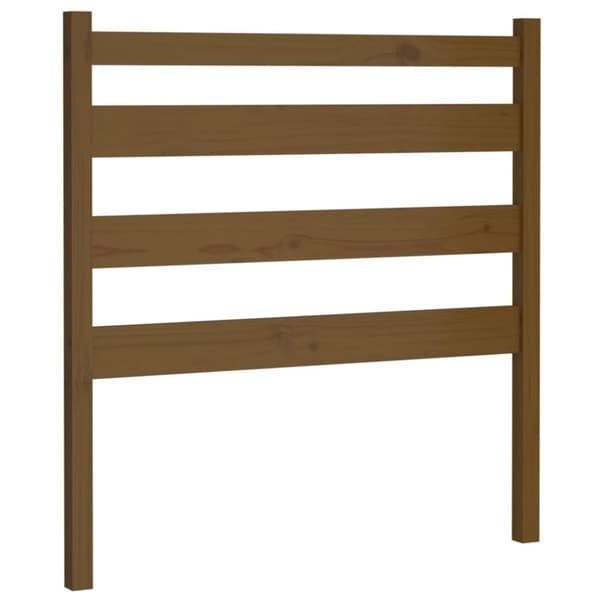 Sänggavel honungsbrun 81x4x100 cm massiv furu