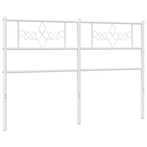 Huvudgavel metall vit 150 cm