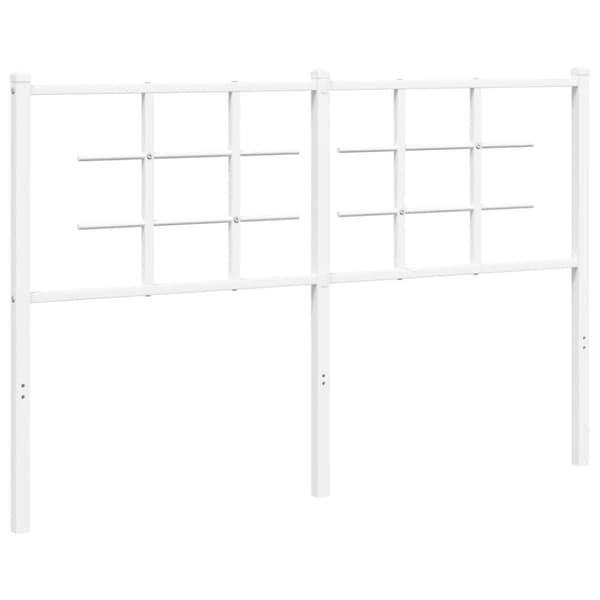 Huvudgavel metall vit 140 cm