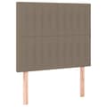 Miniatyrbild 2 av 2: Huvudgavlar 2 st taupe 90x5x78/88 cm tyg