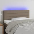 Miniatyrbild 1 av 2: Sänggavel LED taupe 80x5x78/88 cm tyg