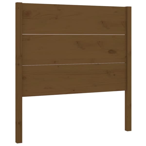 Sänggavel honungsbrun 96x4x100 cm massiv furu