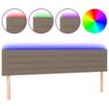 Miniatyrbild 2 av 2: Sänggavel LED taupe 160x5x78/88 cm tyg