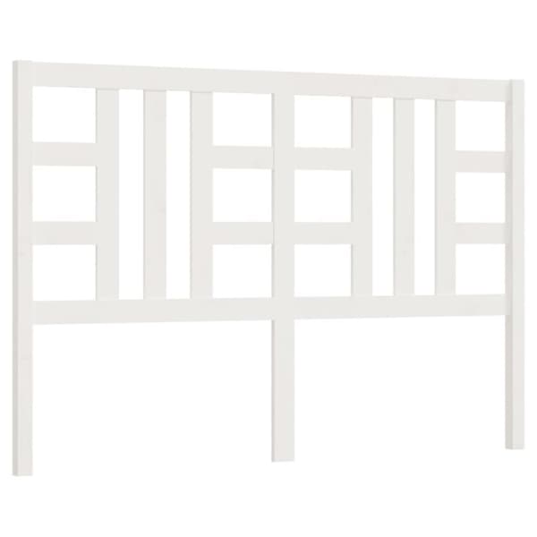 Sänggavel vit 156x4x100 cm massiv furu