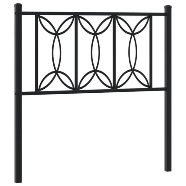 Huvudgavel metall svart 75 cm
