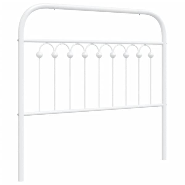 Huvudgavel metall vit 100 cm