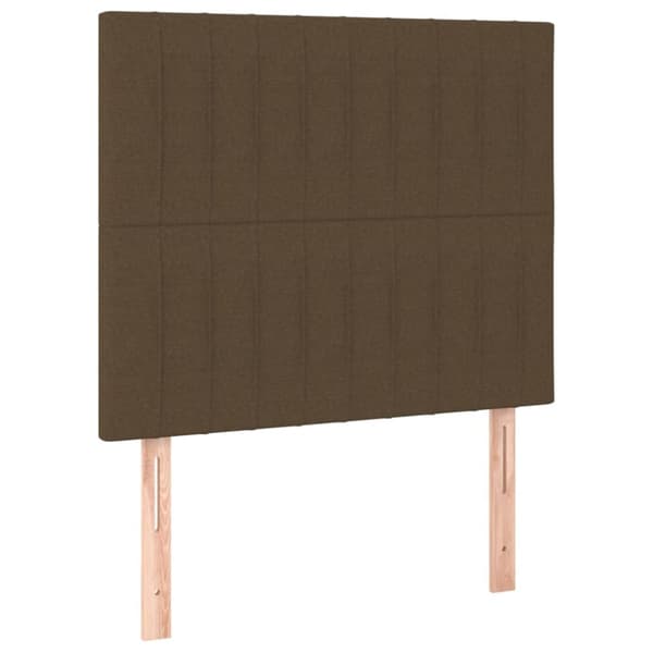 Huvudgavlar 2 st mörkbrun 90x5x78/88 cm tyg