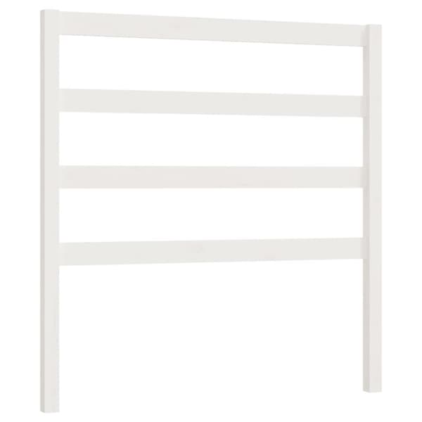 Sänggavel vit 81x4x100 cm massiv furu
