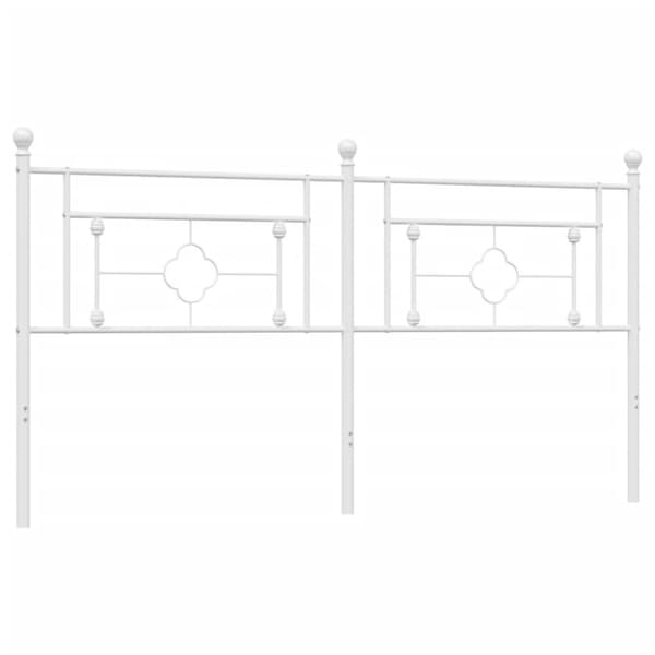 Huvudgavel metall vit 180 cm