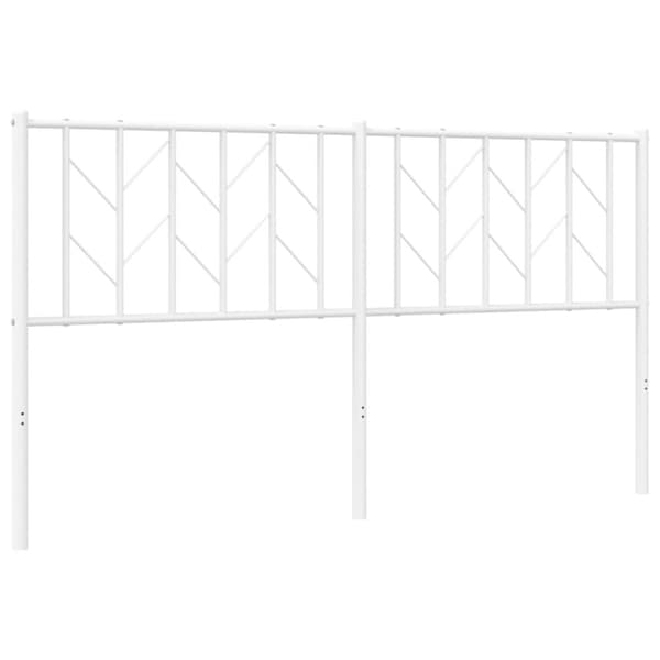 Huvudgavel metall vit 160 cm