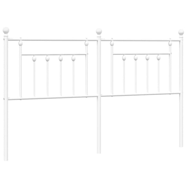 Huvudgavel metall vit 160 cm