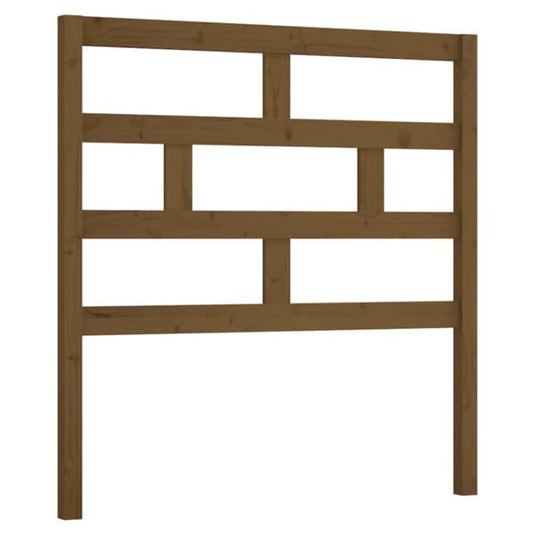 Sänggavel honungsbrun 81x4x100 cm massiv furu