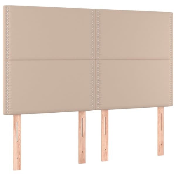 Huvudgavlar 4 st cappuccino 72x5x78/88 cm konstläder