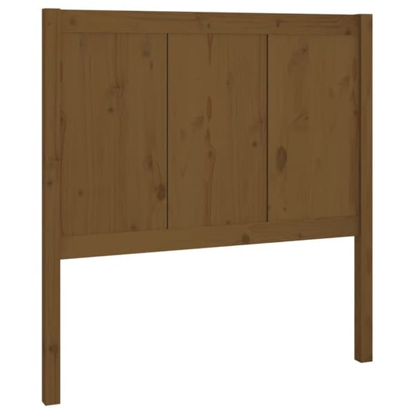 Sänggavel honungsbrun 105,5x4x100 cm massiv furu