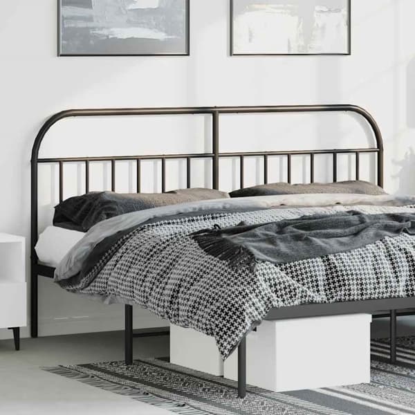Huvudgavel metall svart 180 cm