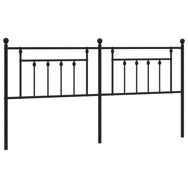 Huvudgavel metall svart 200 cm