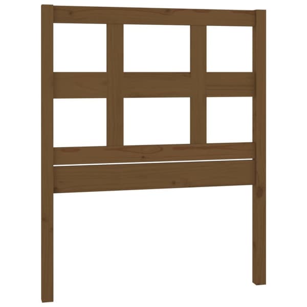 Sänggavel honungsbrun 95,5x4x100 cm massiv furu