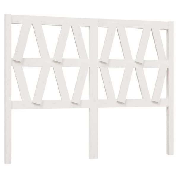 Sänggavel vit 156x4x100 cm massiv furu