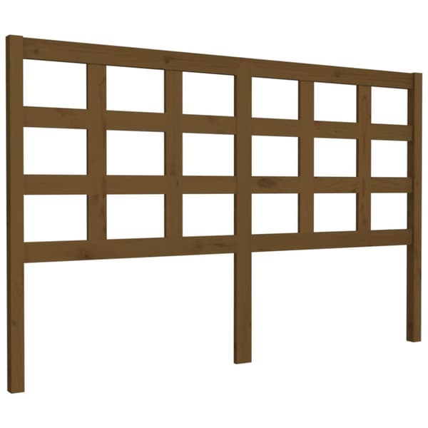 Sänggavel honungsbrun 156x4x100 cm massiv furu