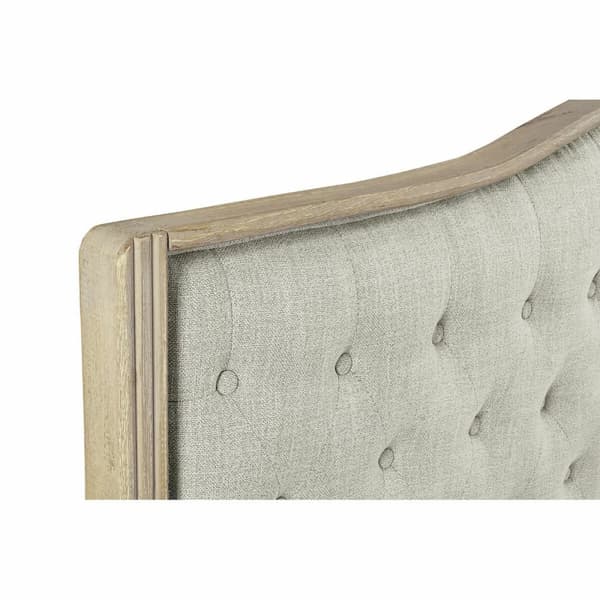 Päätylevy DKD Home Decor Beige Luonnollinen Puu Kumipuu 180 x 10 x 120 cm