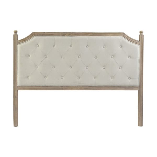 Päätylevy DKD Home Decor 160 x 6 x 120 cm Luonnollinen Beige Kumipuu