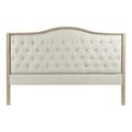 Miniatyrbillede 3 af 3: Sengegavl DKD Home Decor Beige Gummitræ 160 x 10 x 133 cm