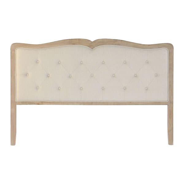 Päätylevy DKD Home Decor Beige Puu Ąžuolas 180 x 10 x 120 cm