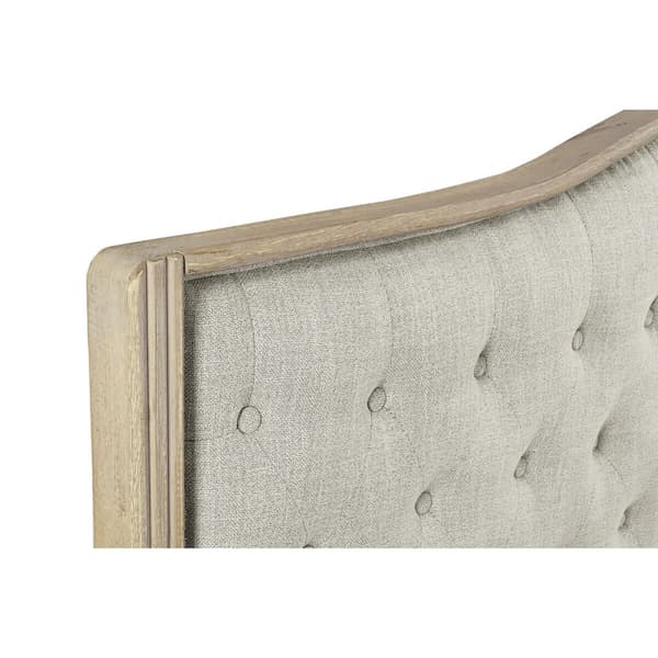 Päätylevy DKD Home Decor Beige Kumipuu 160 x 10 x 133 cm