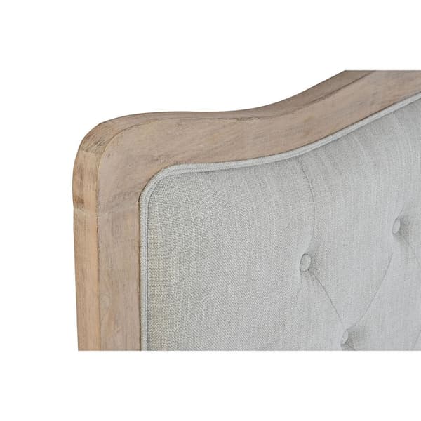 Sengegavl DKD Home Decor Lysegrå Hrast 160 x 10 x 120 cm 180 x 10 x 120 cm