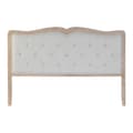 Miniatyrbillede 1 af 2: Sengegavl DKD Home Decor Lysegrå Hrast 160 x 10 x 120 cm 180 x 10 x 120 cm