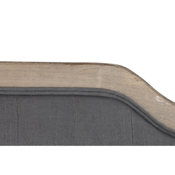 Sengegavl DKD Home Decor Mørkegrå Gummitræ 160 x 10 x 120 cm