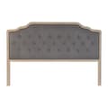 Miniatyrbillede 1 af 3: Sengegavl DKD Home Decor Mørkegrå Gummitræ 160 x 10 x 120 cm