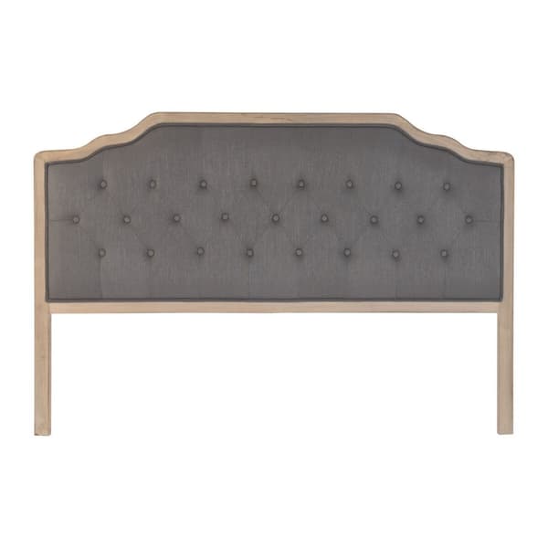 Sengegavl DKD Home Decor Mørkegrå Gummitræ 160 x 10 x 120 cm