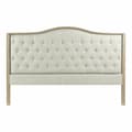 Miniatyrbillede 1 af 3: Sengegavl DKD Home Decor Beige Natur Træ Gummitræ 180 x 10 x 120 cm