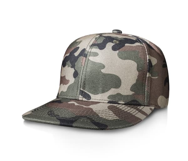 CAMOUFLAGE HIP-HOP FLAT PEAK PLATT SKÄRM KEPS