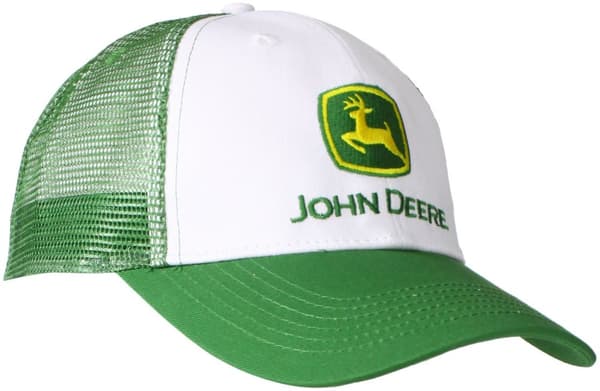 John Deere GRÖNVIT TRUCKERKEPS KEPS SNAPBACK