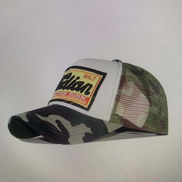 RETRO WESTERN RAGGARE TRUCKER KEPS CAMOUFLAGE